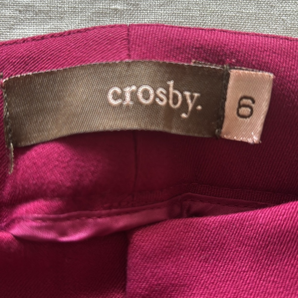 Crosby Fuchsia Ankle Pants size 6 - Picture 4 of 5